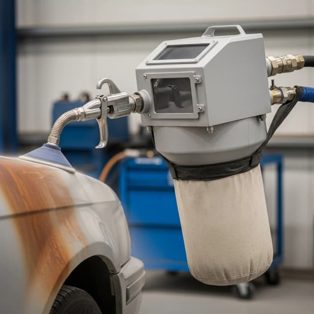 Піскоструминний пістолет з рекуперацією