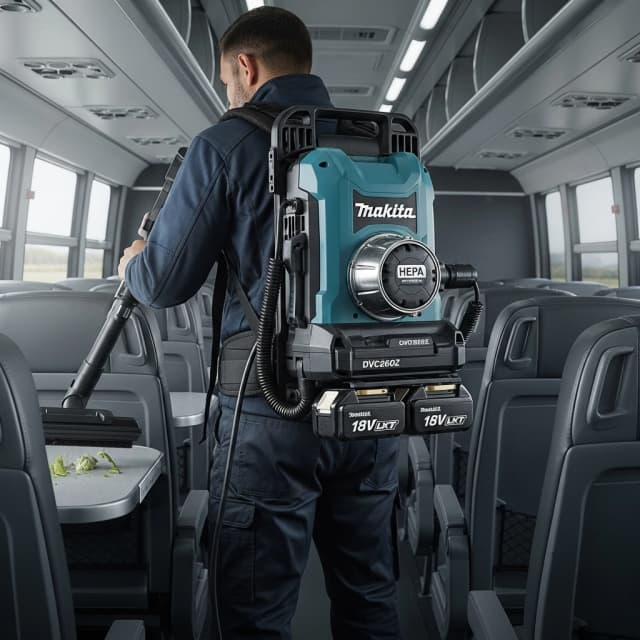 Ранцевий акумуляторний пилосос Makita DVC260Z